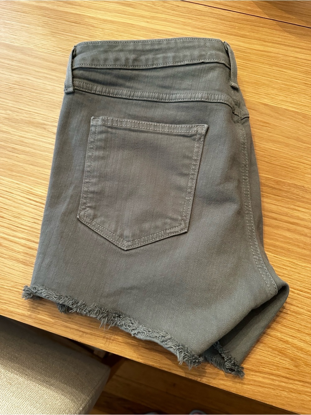 Distressed High-Rise Denim Shorts - Picture 5 of 5